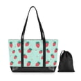 thumbnail image 7 of FORMRS Laptop Tote Bag for Women with 15.6" Computer Compartments Handbag, Green Strawberry, 7 of 7