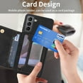 thumbnail image 6 of For Samsung Galaxy S22+ 5G Line Card Holder Phone Case, 6 of 9
