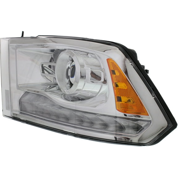 Headlight Compatible With 2013-2018 Ram 1500 2500 Left Driver Halogen With bulb(s)