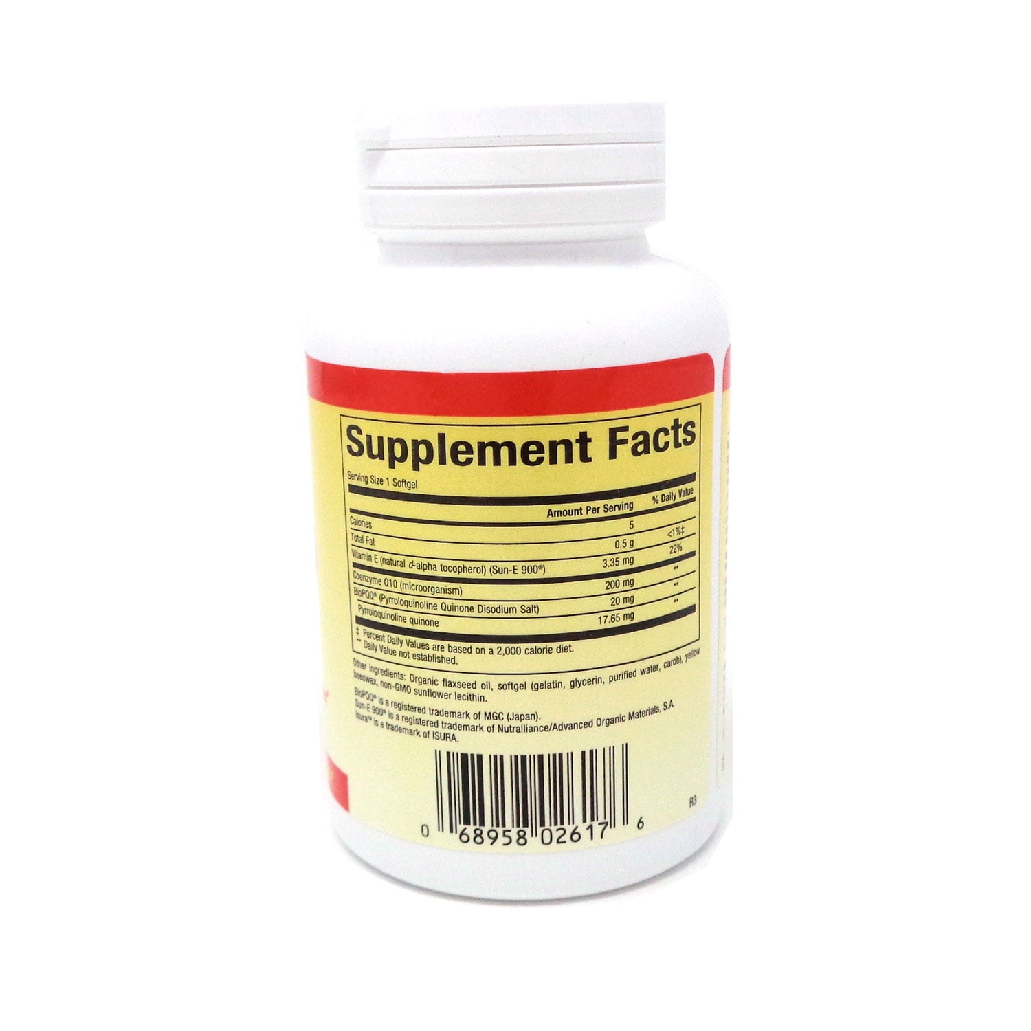 Natural Factors PQQ-10 PQQ 20mg/ Coenzyme Q10 200mg-30 Softgels