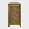 thumbnail image 6 of Fairview Modern Transitional 60" Chevron Fireplace Storage Console TV Stand with Electric Fireplace, 6 of 10