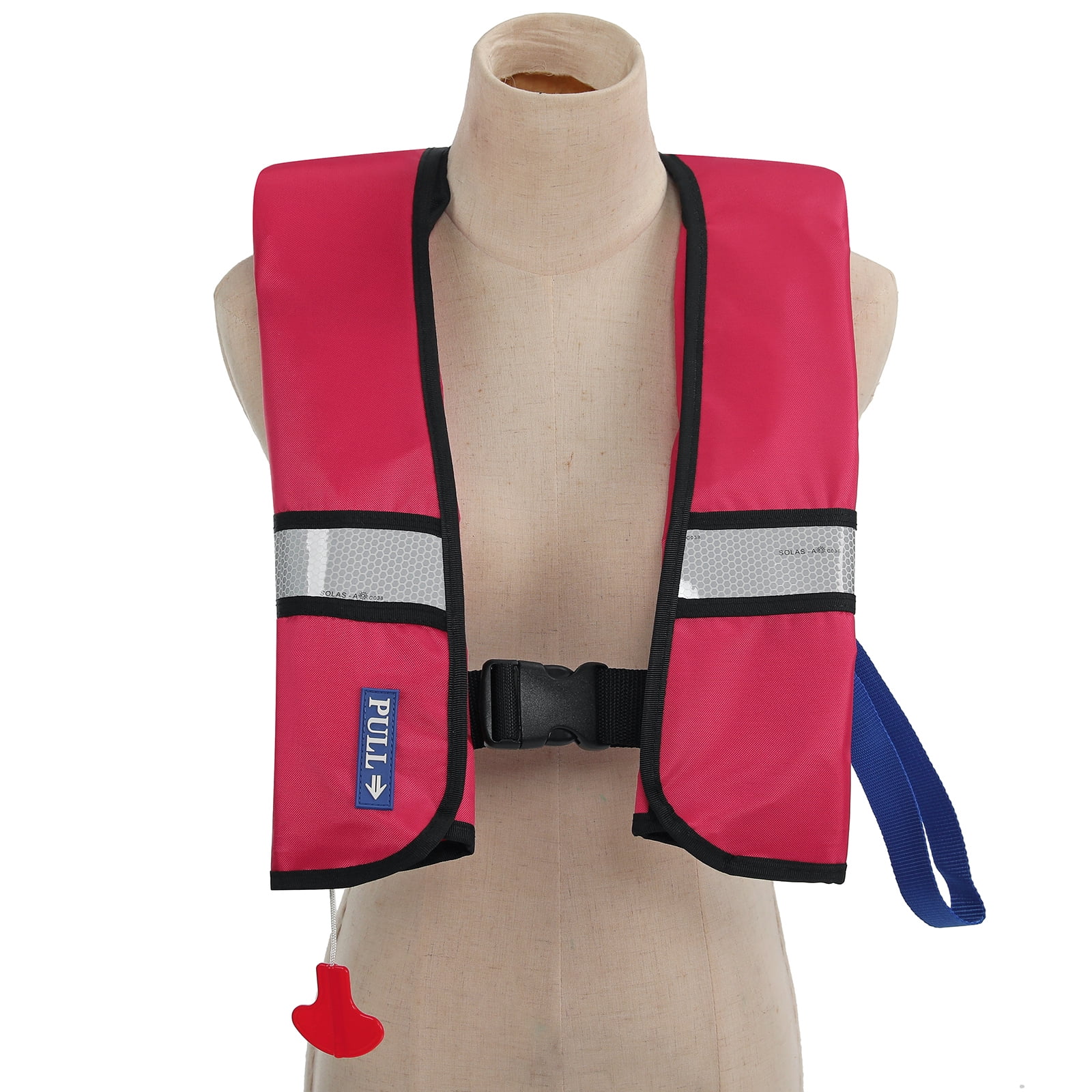 GOTGELIF Automatic Inflatable Life Jacket with Reflectors Safety Adult Life Jacket PFD Survival Buoyancy Life Vest for Boating Fishing Sailing Kayaking Surfing Paddling (Max Waist Size: 50'')