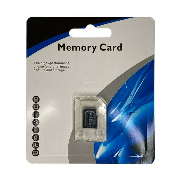 128G Micro SD Classe 10 Carte Mémoire pour Appareils Photo Numériques, Caméras de Sécurité, PC, Téléphone, GPS