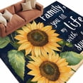 thumbnail image 2 of 5'x8' Area Rugs, Sunflower Black Indoor Outdoor Area Rug for Living Room Bedroom, Vintage Yellow Floral Botanical Plant Washable Bathroom Rugs Kitchen Floor Carpet Mats Home Decor Aesthetic, 2 of 8