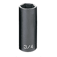 thumbnail image 2 of Grey Pneumatic 3/8" Drive x 3/4" Deep Socket, 2 of 2