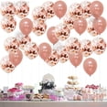 thumbnail image 3 of Rose Gold Confetti Balloons Decorations ??Pack of 30, 12 Inch, Great for Bridal Shower Decorations, Birthday Party | Bridal Shower Balloons | Pre-filled Rose Gold Confetti Metallic Latex Balloons, 3 of 5