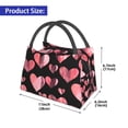 thumbnail image 2 of Disketp Hearts Bolsa Térmica Estampada, Bolsa Térmica Aislante para Almuerzo, Playa y Campamento, 2 of 6
