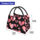 thumbnail image 2 of Fotbe Hearts Bolsa Térmica Portátil con Estampado, Bolsa de Entrega de Alimentos Aislada, Bolsa Reutilizable de Gran Capacidad para Comidas y Supermercado, 2 of 6