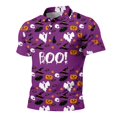thumbnail image 4 of Men's Halloween Shirts Castle Witch Hat Graphic Henley Horror T Shirt Ghost Print Short Sleeve Funny Vintage Tees XL, 4 of 5