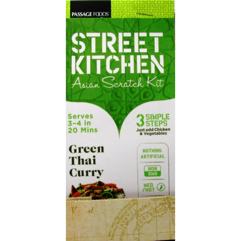 Curry CCAPS Trim Kit #1 (3個セット) Street Kitchen Green Thai Curry Asian Scratch Kit, 10 oz