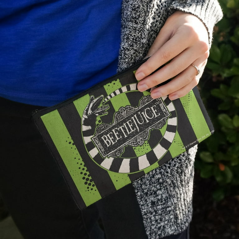 Beetlejuice Beetle Worm Makeup Cosmetic Bag Organizer Pouch