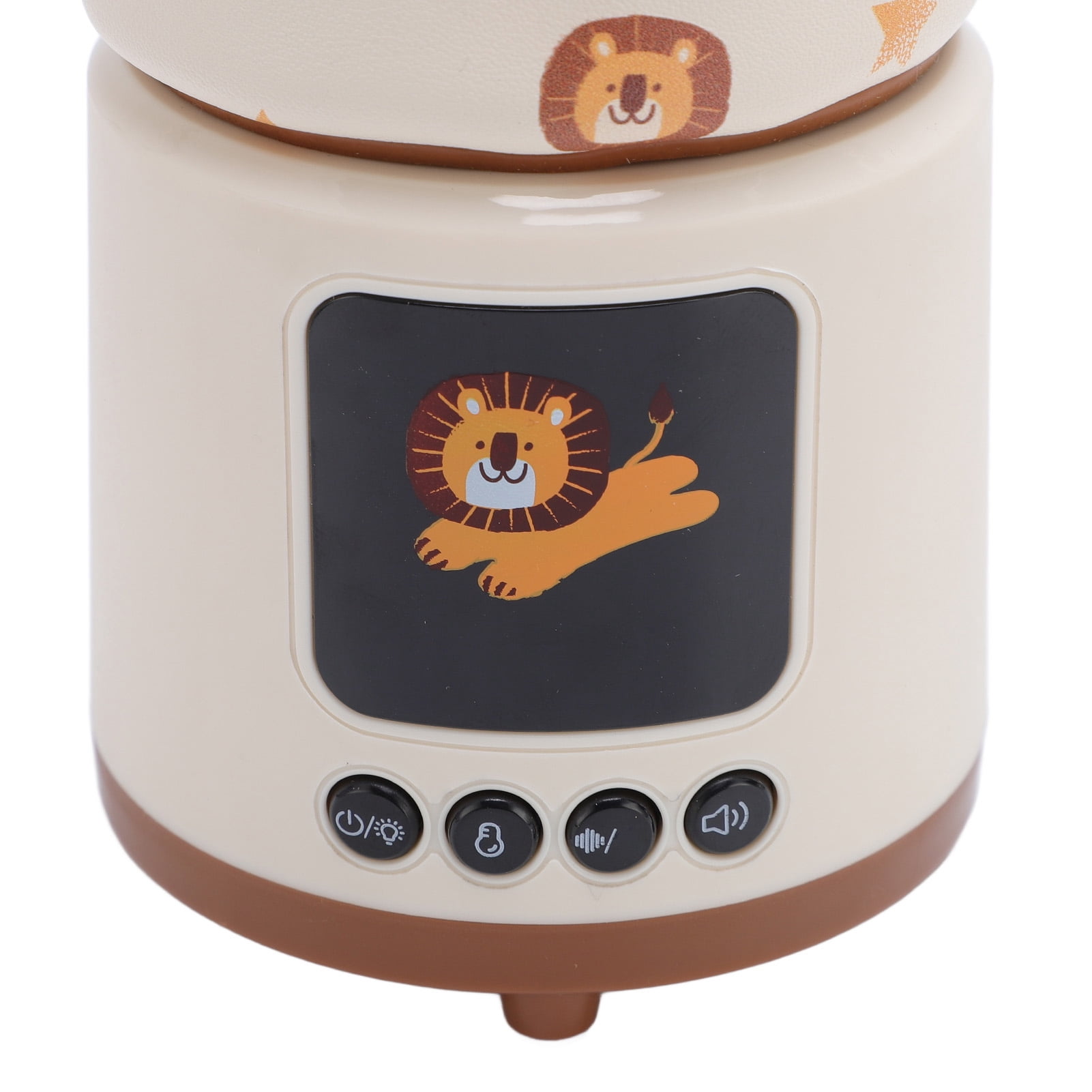 BIMZUC Baby Bottle Warmer Multifunctional White Noise Milk Warmer Smart Constant Temp Heater for Travel, Lion Pattern (6.69 inches / 17 cm)