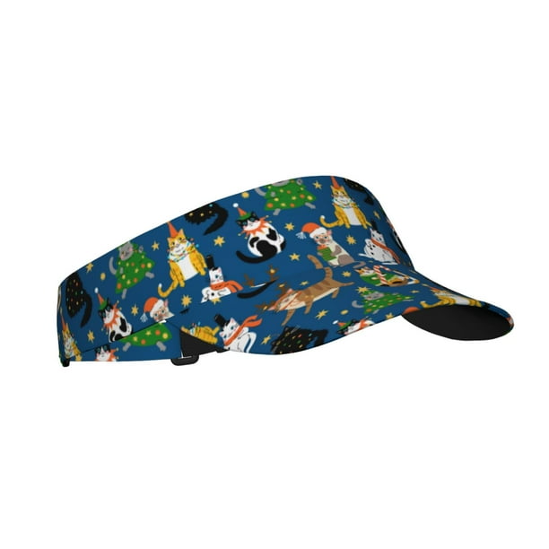Balery Different Cats Christmas Gorra deportiva con visera ajustable para mujer y hombre (talla única)