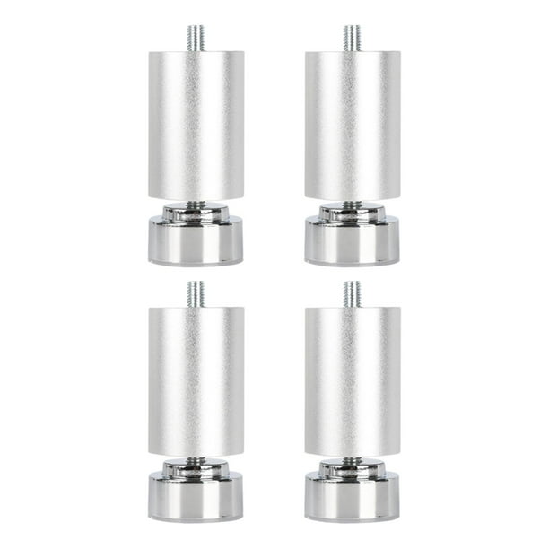 4 patas de mesa M10 para muebles, patas de sofá de aleación, rosca M10 para marco de cama. Argenta 15cm
