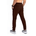 thumbnail image 5 of Domuza Men's Lightweight Hiking Pants Drawstring Elastic Wasit Fishing Athletic Pants 2026 Summer Outdoor Running Workout Active Track Pants Brown L, 5 of 7