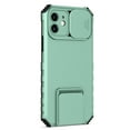 thumbnail image 5 of SaniMore for iPhone 12 Case 2020, for iPhone 12 Phone Case with Slide Camera Cover Built-in Kickstand Dual Layer Hybrid Shockproof Case for iPhone 12 6.1", Lightblue, 5 of 11