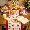 thumbnail image 4 of Christmas Table Runner, Winter Christmas Decorations Table Runners 72 Inches Long, Mas Decor Indoor Outdoor Farmhouse Home Kitchen Dining Party Decor Christmas Runner, 4 of 6