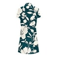 thumbnail image 5 of Levmjia Casual Dresses For Women V Neck Floral Summer Loose Fit Short Sleeve Comfortable Polyester Maxi for Vacation Beach Party Plus Size Multi Color Options, 5 of 6
