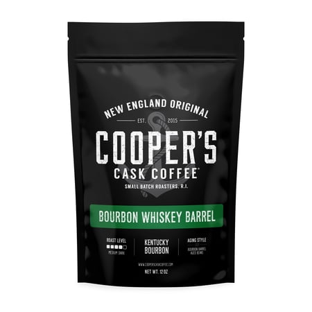 Bourbon Barrel Aged Coffee - Colombian - Medium Dark Roast - Whole Bean - 12oz