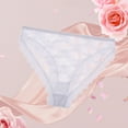 thumbnail image 3 of yunLCZ Women's Cotton Underwear High Waist Underpants Patchwork Color Underwear Panties Bikini Solid Womens Briefs Knickers Christmas Gift 1 Piece Lace Underwear, 3 of 3