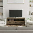 thumbnail image 3 of Simpli Home Lev SOLID WOOD 50 inch Wide Contemporary TV Media Stand in Smoky Brown For TVs up to 55 inches, 3 of 8
