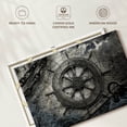 thumbnail image 6 of Elephant Stock Vintage Ship Wheel Wall Art - Horizontal Canvas Wall Art - Living Room Wall Decor - Nautical Canvas - Gray And Blue Decor - 12" x 8", 6 of 8