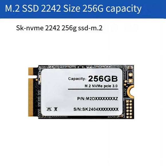 SK M2 NVME 2242 256GB High-Speed Solid State Drive High-Quality 3D Flash Memory High-Speed Reading/Writing,1x Solid State Drive,Black
