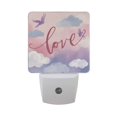 thumbnail image 2 of LED Sensor Night Light Auto On/Off Dusk to Dawn Lamp for Bedroom Hallway Gentle Clouds and Flying Birds 2 Pack, 2 of 7