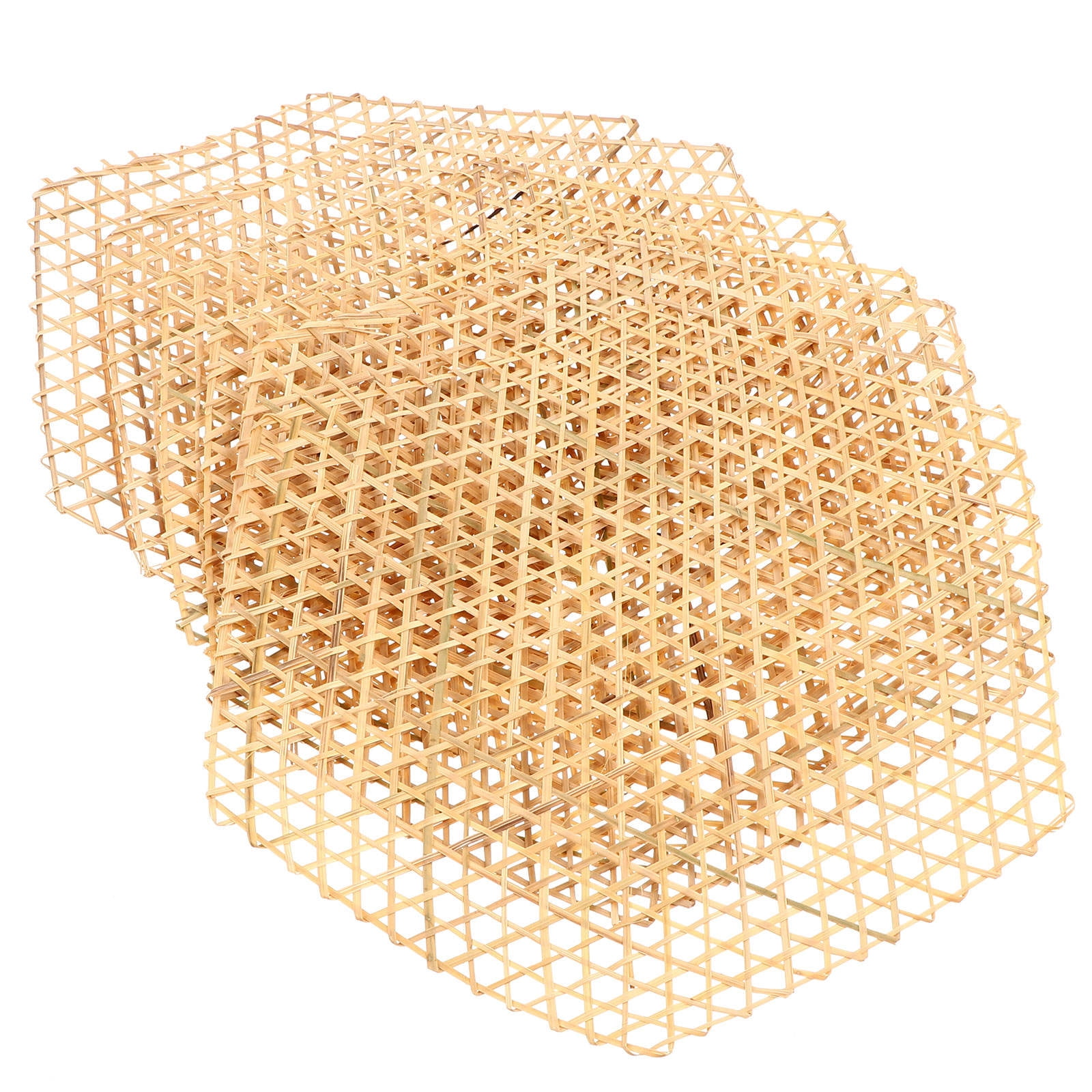 OUNONA 18 pcs  Cooking Bamboo Mats Liners Mesh Mats Bamboo Fried Dish Mat for Kitchen