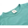 thumbnail image 4 of Lilax Girls' Round Neck Basic Long Sleeve Cotton T-Shirt Seafoam 9 Years, 4 of 7