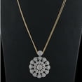 thumbnail image 3 of 6.5 TCW Solid 18 Kt Yellow Gold SI Clarity HI Color Diamond Designer Pendant Necklace, 3 of 3