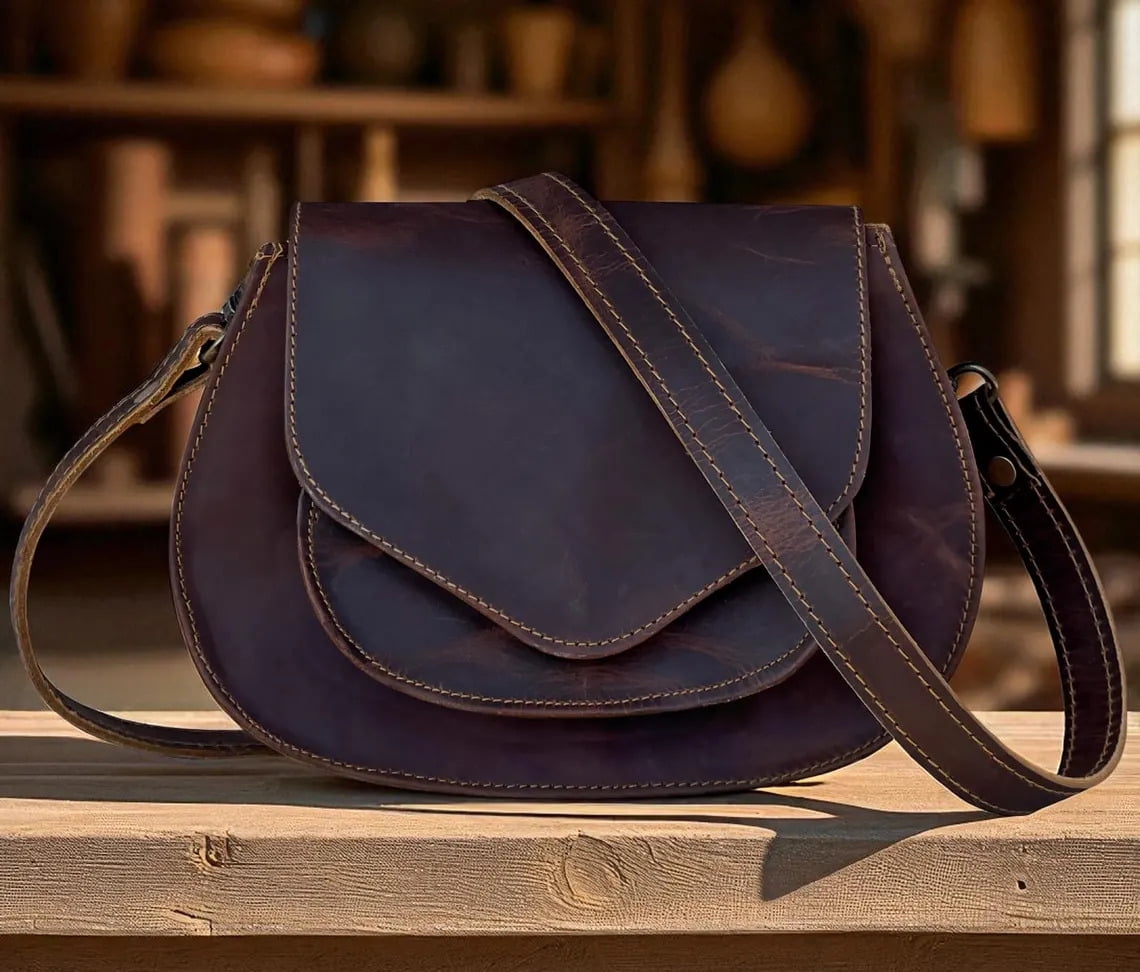 Leather Bags  For Women Genuine, Handbags and Purses  Crossbody Bag Gifts For Her , Gifts For Mom , Gifts For Daughter, Sister Adjustable Strap