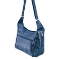 thumbnail image 4 of Women's Leather Medium Cross Body Purse Shoulder Ladies Handbag with Many Pockets, 4 of 6