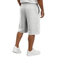 thumbnail image 5 of Delconic Men Gingham Plaid Quick Dry Casual Knee Length Shorts Elastic Drawstring Waist Side Pocket Loose Fit Short Pants For Summer Beach Daily Walking Outdoor Vacation Wear Light Gray XL, 5 of 5