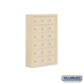 thumbnail image 1 of Salsbury Industries 19065-18SSK Cell Phone Storage Locker - 6 Door High Unit (5 Inch Deep Compartments) - 18 A Doors - Sandstone - Surface Mounted - Master Keyed Locks, 1 of 4