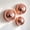 Rose Gold, variant on 3Peice Modern Mirror Disco Ball Wall Decor,Cool Reflective Light Mirror Balls for DJ Club Party,Disco Dancing Party Decoration,Aesthetic 1/2 Half Disco Ball Wall Art
