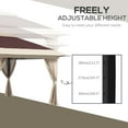 thumbnail image 5 of Outsunny 13' x 13' Pop Up Canopy w/ Netting, Weight Bags, Brown, 5 of 9