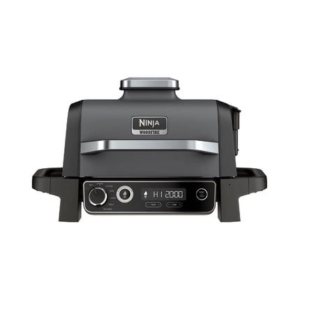 Ninja Woodfire 7-in-1 Outdoor Grill and Smoker 1760-Watt Grey Electric Grill OG701LW [New Open Box]