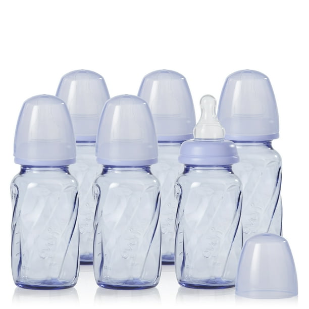Evenflo Feeding Vented + BPAFree Glass Baby Bottles 4oz, Lavender