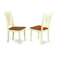 thumbnail image 2 of East West Furniture Antique 3-piece Dining Table and Chair Set in Cream, 2 of 4