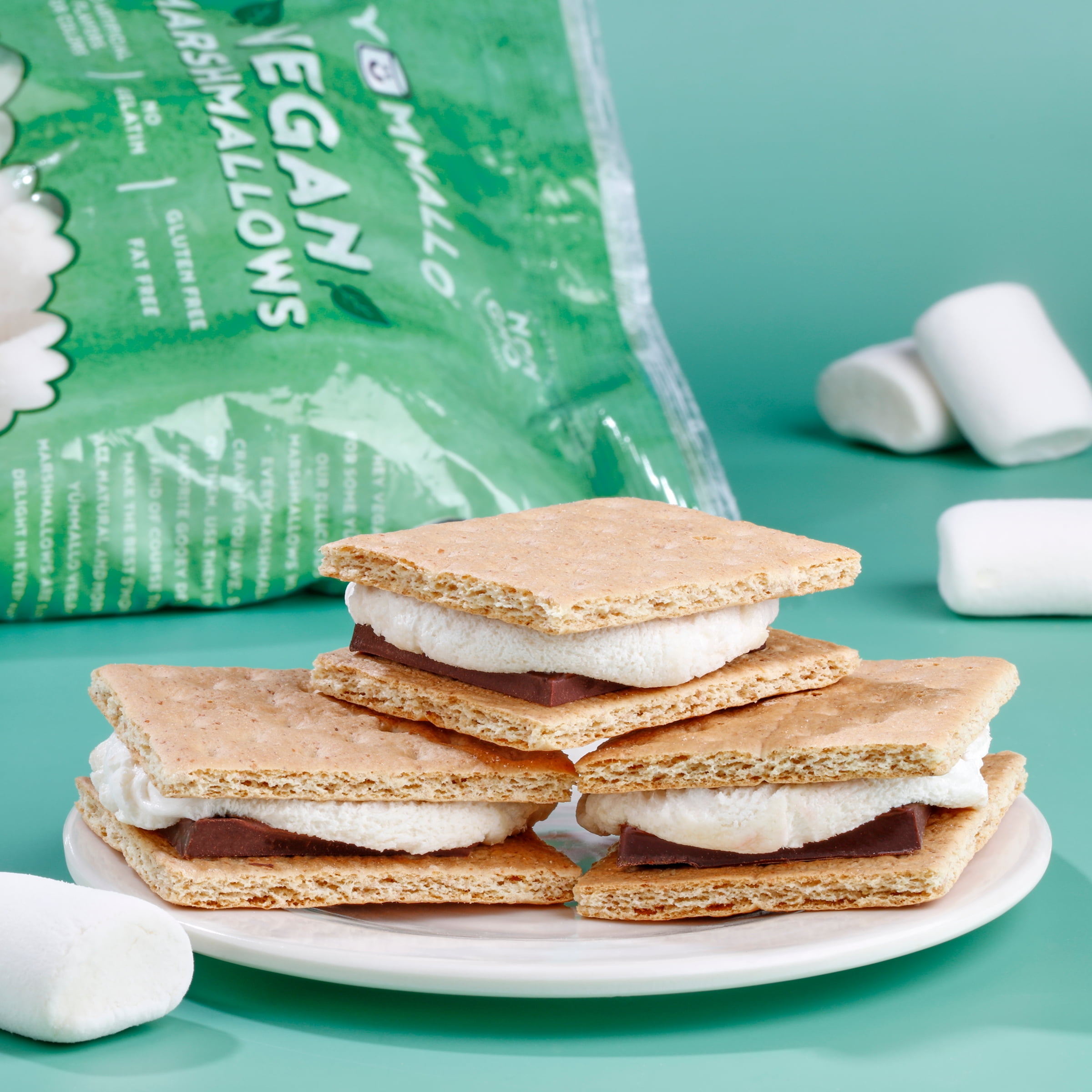 (2 pack) Yummallo Vegan Marshmallows, 10 oz (283 g)