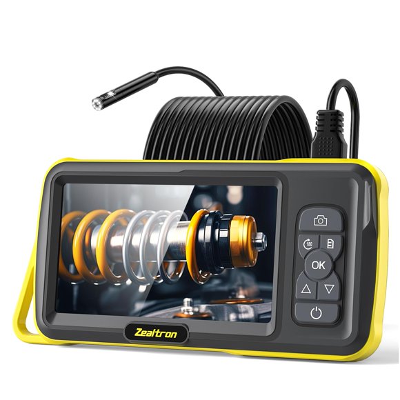 Cámara endoscópica Zealtron de doble lente 1080P y pantalla IPS de 5 pulgadas