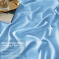 thumbnail image 3 of LBRO2M Bed Sheet Set - Bamboo Sheets Bedding - Bed Sheets & Pillowcases - 16 Inches Deep Pockets - Easy Fit - Breathable & Cooling Sheets- 4 Pieces（California King, Lake Blue）, 3 of 6