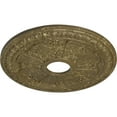 thumbnail image 3 of Ekena Millwork 18 1/8"OD 3 5/8"ID x 1 1/8"P Raymond Ceiling Medallion (Fits Canopies up to 5 1/8"), Hand-Painted Mississippi Mud Crackle, 3 of 5