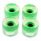 thumbnail image 2 of 4 ruedas de patineta longboard con luz de 60 mm, 78 A, con núcleo de rodamiento brillante Verde, 2 of 9