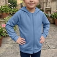 thumbnail image 3 of Mitankcoo Kids Full Zip Hoodie Jacket Raglan Long Sleeve Lightweight Sweatshirt with Pockets Fall Winter Casual Coat, 3 of 8