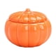 thumbnail image 3 of Decoraciones de Halloween, adornos de Halloween, regalos de Halloween, tarro de calabaza con tapa, forma de calabaza de cerámica, bote para té, tarro portátil para dulces, recipiente para dulces, tazó, 3 of 7