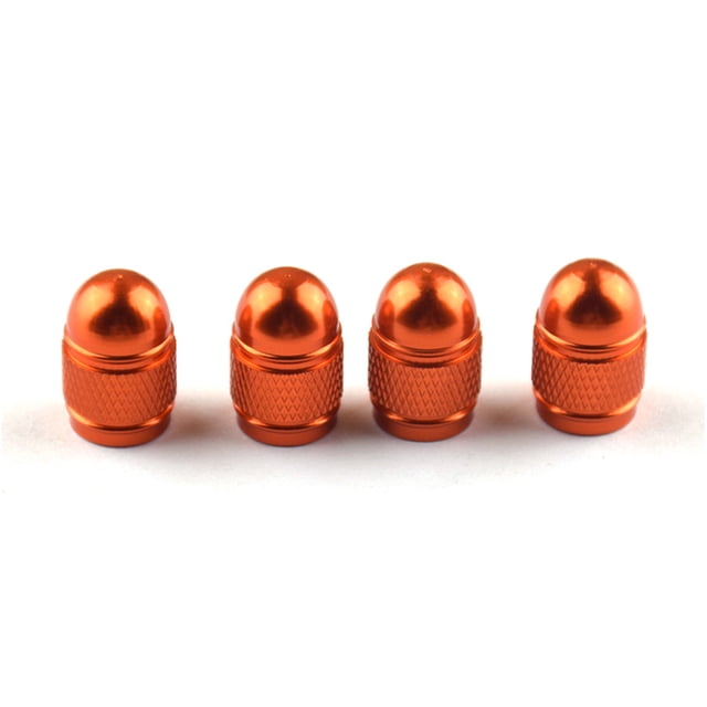 Speravity 4pcs Wheel Valve Stem Caps Professional Covers Replace Car Replacement Dustproof Covering Air Fittings Wheels Components Herramientas y ferretería Naranja