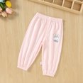 thumbnail image 2 of Odeerbi 0-5 Años Niños Niñas Algodón Lino Bloomers Verano Impresión Lindo Jogger Pantalones Casual Transpirable Linterna Pantalones Haren Pantalones, 2 of 9