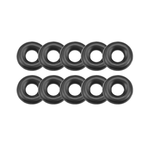 Anillos en O de goma nitrilo 1.2mm de diámetro interior 3.2mm de diámetro exterior 1mm de ancho junta redonda 10 piezas